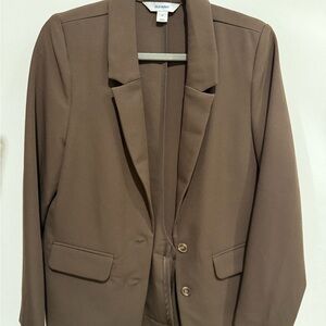 Old Navy Women's Chocolate Brown Blazer